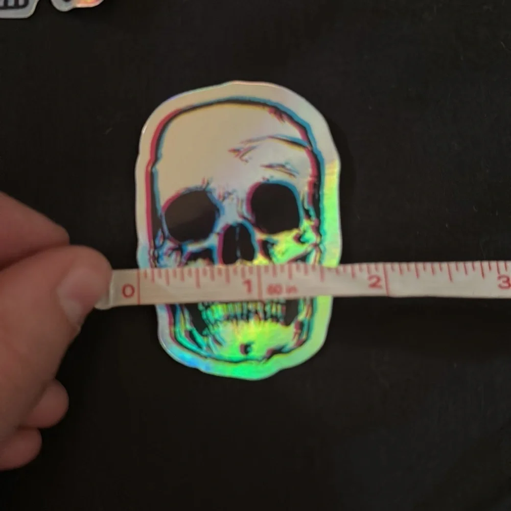 N/A holographic skull
